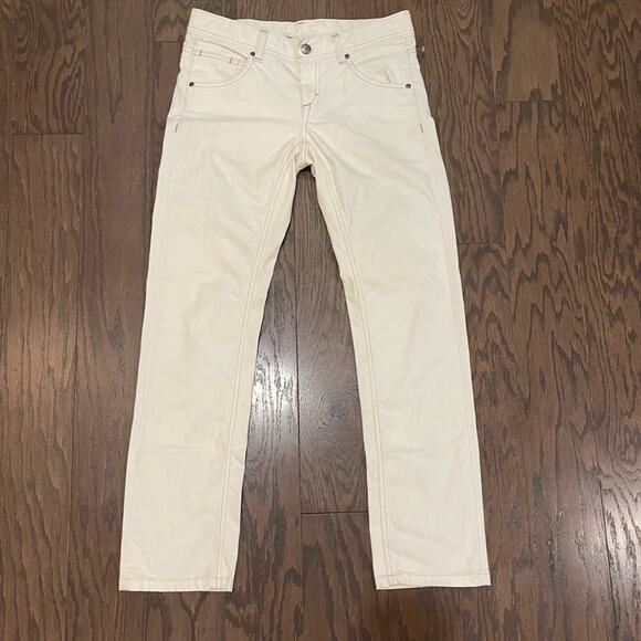 ATHLETA FRONTIER STRAIGHT LEG WHITE JEANS Size 8 - Picture 2 of 12